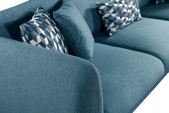 Extandable Corner Sofa Blue